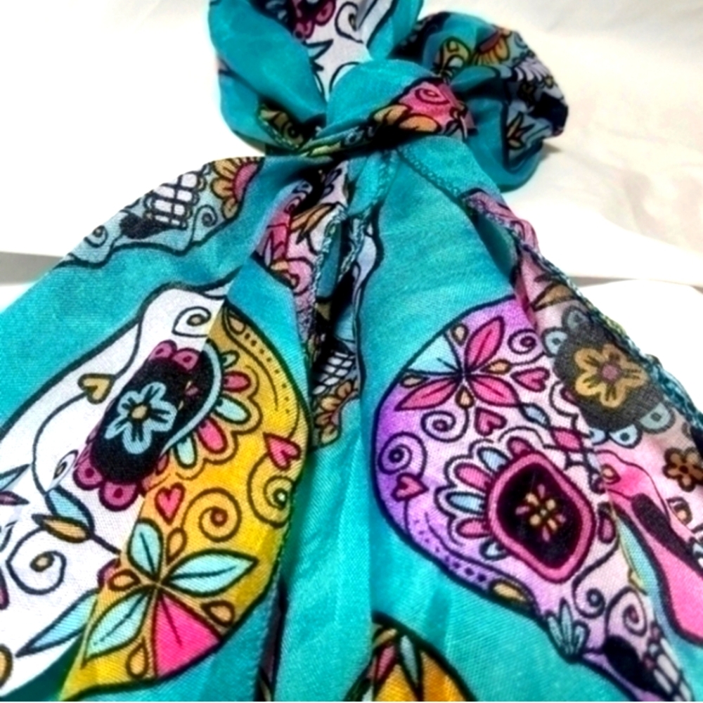 Day Of The Dead Skulls Scarf